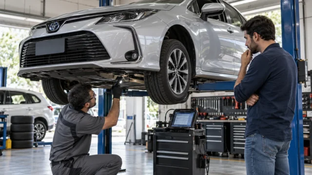 Avaliação pré-compra de carro feita por mecânico em oficina independente